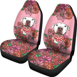 Illustrated Pit Bull Car Seat Covers 174510 - YourCarButBetter