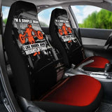 I’M A Simple Man Fitness Car Seat Covers 192609 - YourCarButBetter