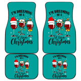 I’m Dreaming of a Wine Christmas Car Floor Mats Wine Christmas 212109 - YourCarButBetter