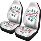 I’m Full Of Christmas Spirits Car Seat Covers 212109 - YourCarButBetter
