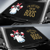 I’m Just Here For The Boos Funny Halloween Drinking Car Auto Sun Shades 212001 - YourCarButBetter