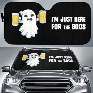 I’m Just Here For The Boos Halloween Gift Ideas Car Auto Sun Shades 212001 - YourCarButBetter