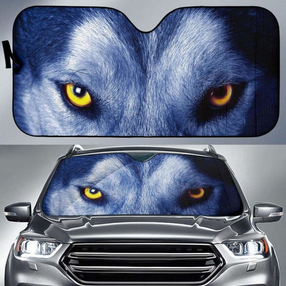 I’M Watching You Wolf Eyes Auto Sun Shade 06 172609 - YourCarButBetter