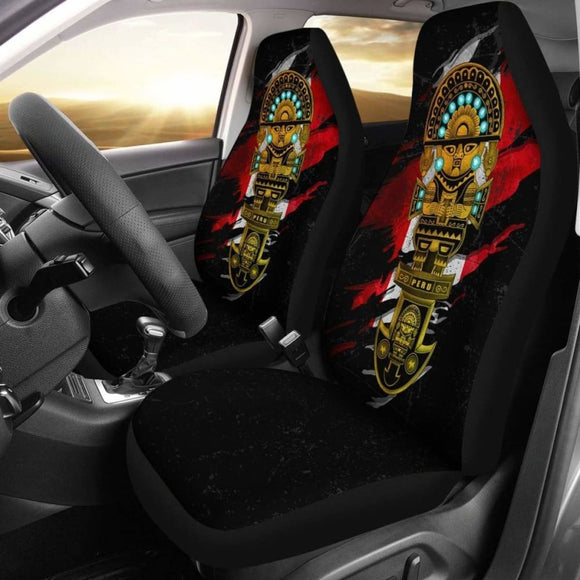 Inca Tumi Car Seat Covers - Peruvian Tattoo (Set Of Two) 174914 - YourCarButBetter