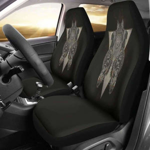 Indians Wolf Skull Car Seat Covers 202004 - YourCarButBetter