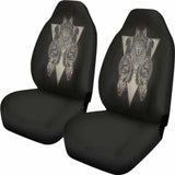 Indians Wolf Skull Car Seat Covers 202004 - YourCarButBetter