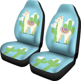 Into The Joy Of Llama And Cactus Car Seat Covers 212403 - YourCarButBetter