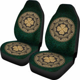 Ireland Car Seat Covers Celtic Four Leaf Clover Th76 174510 - YourCarButBetter