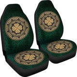 Ireland Car Seat Covers Celtic Four Leaf Clover Th76 174510 - YourCarButBetter