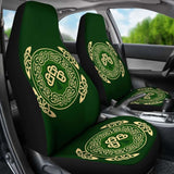 Ireland Car Seat Covers Shamrock And Celtic Corner 154230 - YourCarButBetter