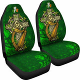 Ireland Celtic Car Seat Covers - Ireland Coat Of Arms With Shamrock Patterns - 154230 - YourCarButBetter