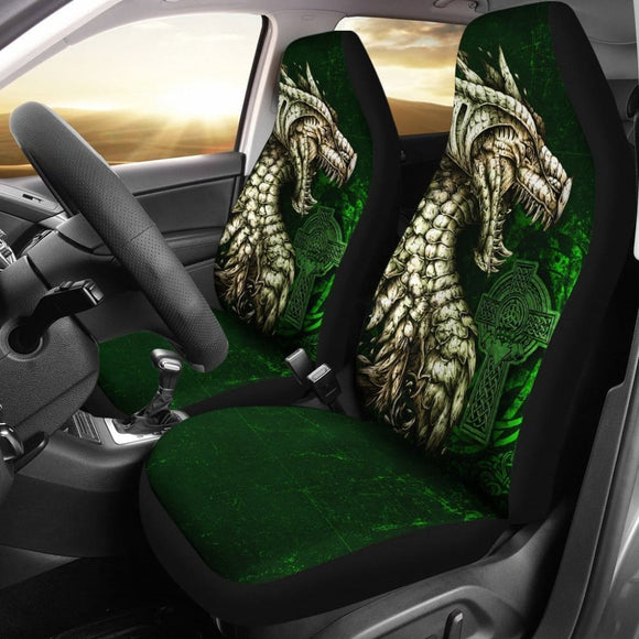 Ireland Celtic Car Seat Covers - Dragon & Claddagh Cross 184610 - YourCarButBetter