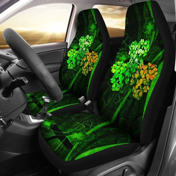 Ireland Celtic Car Seat Covers - Irish 3D Shamrock - 154230 - YourCarButBetter
