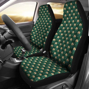 Ireland Gold Shamrock Car Seat Covers 154230 - YourCarButBetter