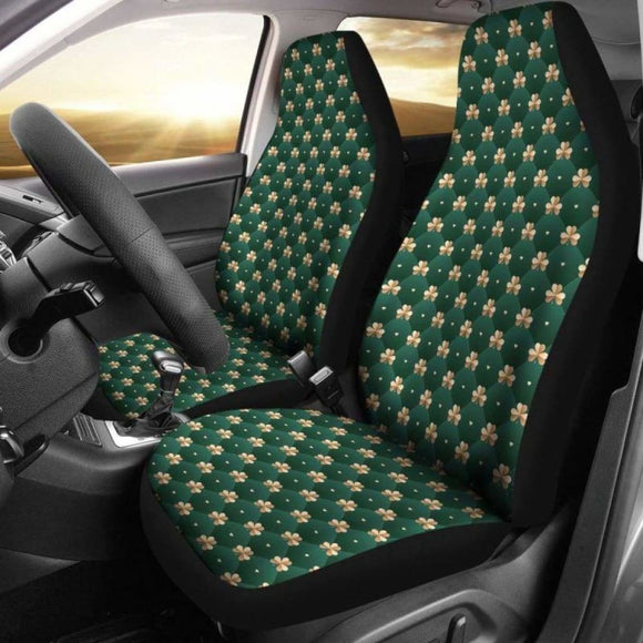 Ireland Gold Shamrock Car Seat Covers 154230 - YourCarButBetter