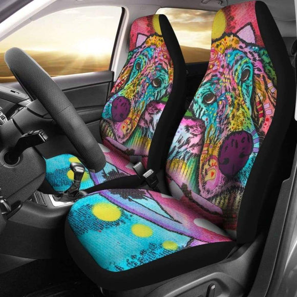 Irish Setter Series Design Car Seat Covers Colorful Back 221409 - YourCarButBetter