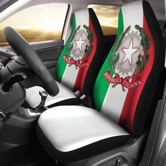 Italy Coat Of Arms Car Seat Covers 105905 - YourCarButBetter