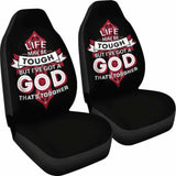 I’ve Got A God That’s Tougher Christianity Car Seat Covers 142711 - YourCarButBetter