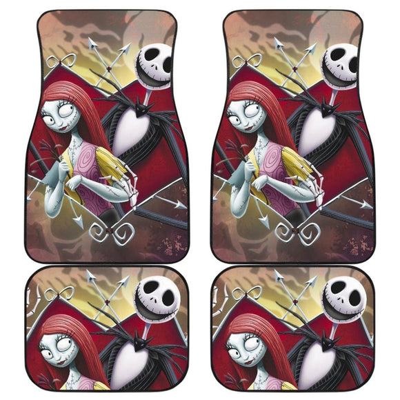 Jack And Sally Car Floor Mats Nightmare Before Christmas 210101 - YourCarButBetter