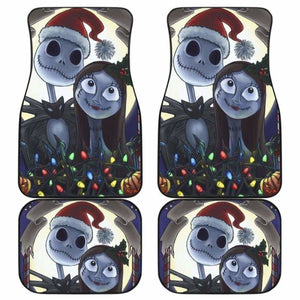 Jack And Sally Car Floor Mats Nightmare Before Christmas Cartoon Amazing 101819 - YourCarButBetter