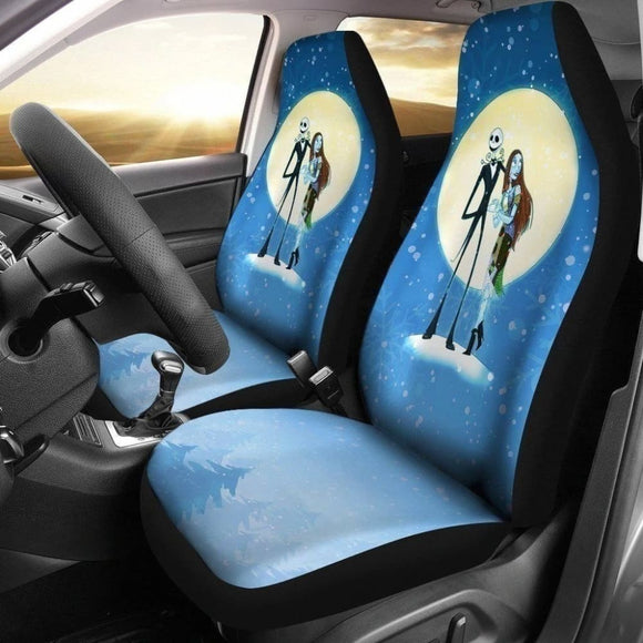 Jack And Sally Car Seat Covers Custom Moonlight 101819 - YourCarButBetter