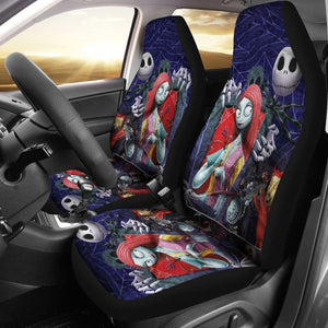 Jack And Sally Cartoon Fan Gift Car Seat Covers 101819 - YourCarButBetter