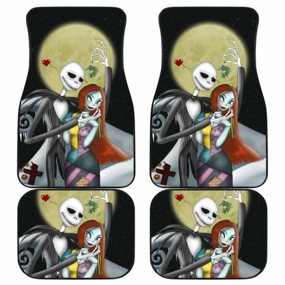 Jack And Sally Nightmare Before Christmas Car Floor Mats Amazing 101819 - YourCarButBetter