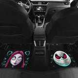 Jack And Sally Nightmare Before Christmas Front And Back Car Mats 101819 - YourCarButBetter