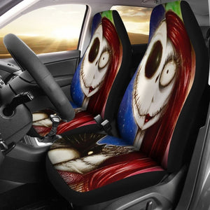 Jack And Sally The Nightmare Before Christmas Car Seat Covers 101819 - YourCarButBetter