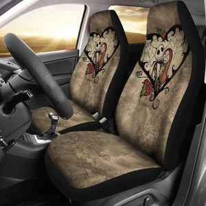 Jack Love Sally Nightmare Before Christmas Car Seat Covers 101819 - YourCarButBetter