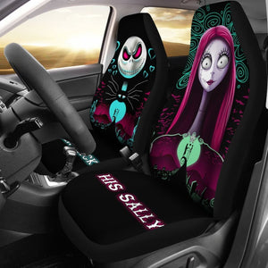 Jack Sally Car Seat Covers Cartoon Fan Gift 101819 - YourCarButBetter