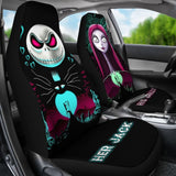 Jack Sally Car Seat Covers Cartoon Fan Gift 101819 - YourCarButBetter