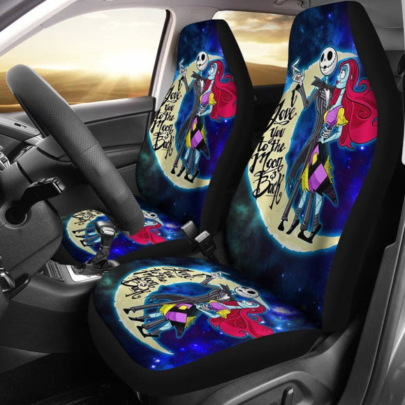 Jack & Sally Car Seat Covers The Nightmare Before Christmas H041420 101819 - YourCarButBetter