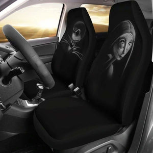 Jack & Sally In Black Car Seat Covers 094209 - YourCarButBetter