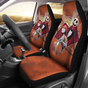 Jack & Sally Nightmare Before Christmas Car Seat Covers 101819 - YourCarButBetter