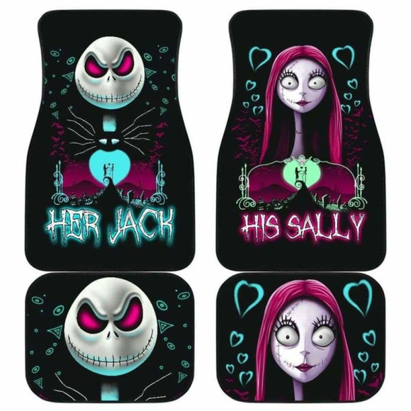 Jack Skellington And Sally Car Floor Mats 101819 - YourCarButBetter