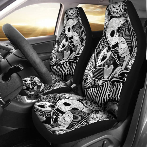 Jack Skellington And Sally The Nightmare Before Christmas Car Seat Covers 101819 - YourCarButBetter