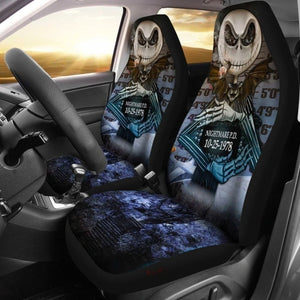 Jack Skellington Car Seat Covers Custom Police Wanted Car Decoration 101819 - YourCarButBetter