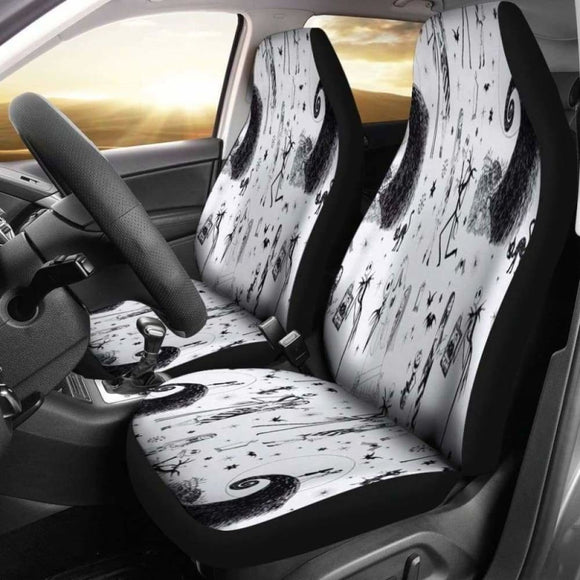 Jack Skellington Car Seat Covers The Nightmare Before Christmas Amazing 101819 - YourCarButBetter