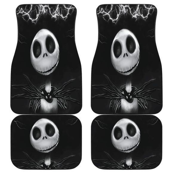 Jack Skellington Halloween In Dark Theme Car Floor Mats 101819 - YourCarButBetter