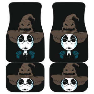 Jack Skellington Harry Potter Witches Hat Black Theme Car Floor Mats 101819 - YourCarButBetter