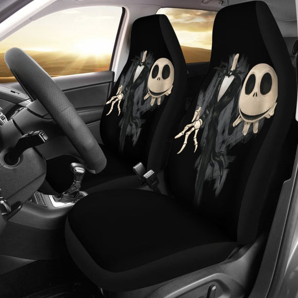 Jack Skellington Head The Nightmare Before Christmas Car Seat Covers 101819 - YourCarButBetter