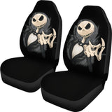 Jack Skellington Head The Nightmare Before Christmas Car Seat Covers 2 101819 - YourCarButBetter