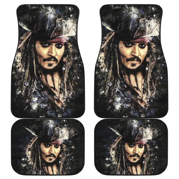 Jack Sparrow Movie Pirates Of The Caribbean Car Floor Mats 210101 - YourCarButBetter