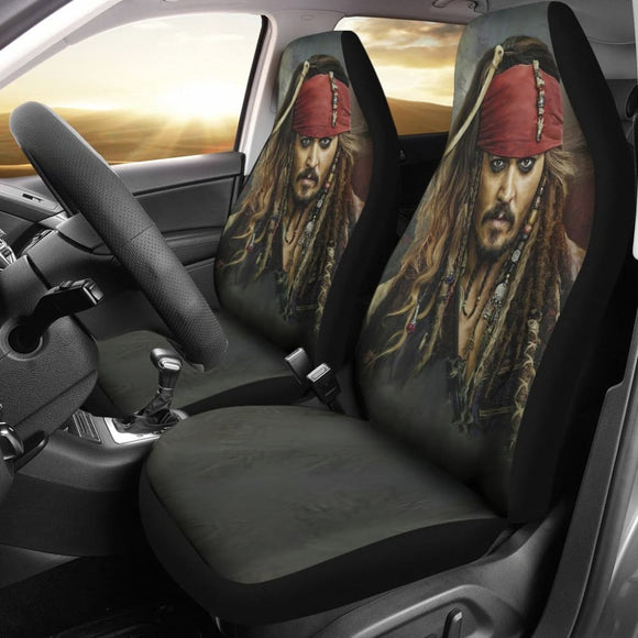 Jack Sparrow Movie Pirates Of The Caribbean Car Seat Covers 210101 - YourCarButBetter