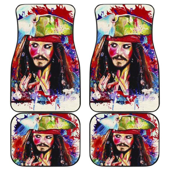 Jack Sparrow Pirates Of The Caribbean Car Floor Mats 210101 - YourCarButBetter
