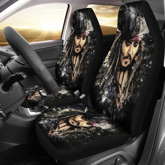 Jack Sparrow Pirates Of The Caribbean Movie Car Seat Covers 210101 - YourCarButBetter