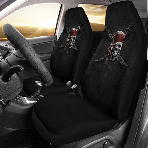 Jack Sparrow Skull Pirates Of The Caribbean Car Seat Covers 210101 - YourCarButBetter