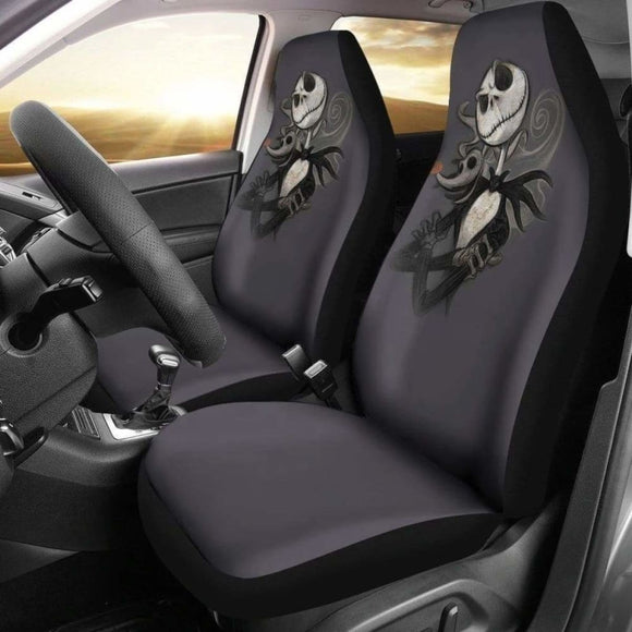 Jack & Zero Nightmare Before Christmas Car Seat Covers 101819 - YourCarButBetter