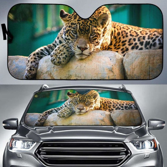 Jaguar Rest Sun Light Zoo 4K Car Sun Shade 172609 - YourCarButBetter